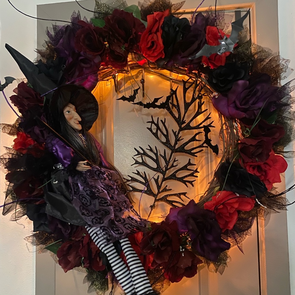 Halloween Witch Wreath